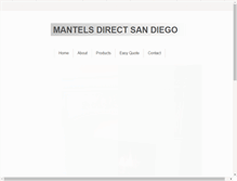 Tablet Screenshot of mantelsdirectsd.com